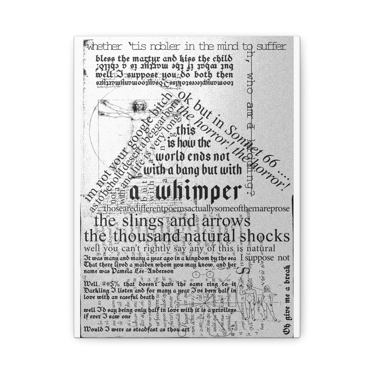 "Slings and Arrows" Print; Matte Canvas, Stretched, 1.25"